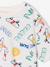 T-shirt jongens korte mouwen antraciet+ecru+wit - vertbaudet enfant 