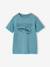 T-shirt voor jongens met print blauwgroen+gemêleerd wit+middenblauw+mintgroen+okergeel+olijf+terracotta - vertbaudet enfant 