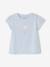 T-shirt babymeisje fantasie lichtblauw+rozen - vertbaudet enfant 
