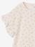 T-shirt voor meisjes van pointelle tricot ecru - vertbaudet enfant 