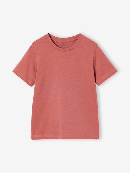 Set van 3 T-shirt met korte mouwen amandelgroen+karamel+marineblauw+pecannoot+petrolblauw+saliegroen - vertbaudet enfant 