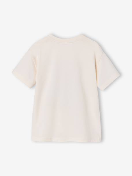 T-shirt jongen korte mouwen dieren dennen+ecru+wit - vertbaudet enfant 