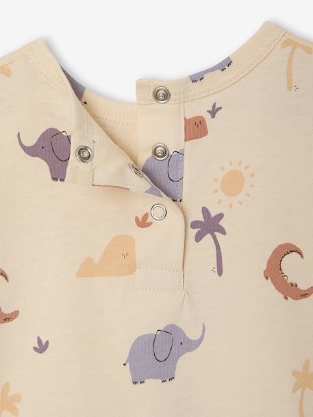 T-shirt baby jongen met print vanille - vertbaudet enfant 