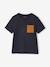 Set van 3 T-shirt met korte mouwen amandelgroen+karamel+marineblauw+pecannoot+petrolblauw+saliegroen - vertbaudet enfant 