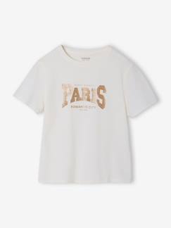 -T-shirt voor meisjes met print en korte mouwen