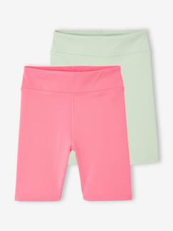 -Set van 2 sportieve fietsshorts voor meisjes