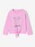 T-shirt voor meisjes met knoopdetail zachtpaars - vertbaudet enfant 