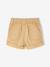 Gekeperde short met elastische tailleband babyjongen cappuccino+terracotta - vertbaudet enfant 