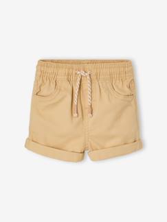 -Gekeperde short met elastische tailleband babyjongen