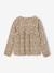 Shirtblouse met print voor meisjes beige+ecru+groengrijs - vertbaudet enfant 