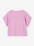 T-shirt voor meisjes met paillettenmotieven blauwgroen+ecru+lila - vertbaudet enfant 