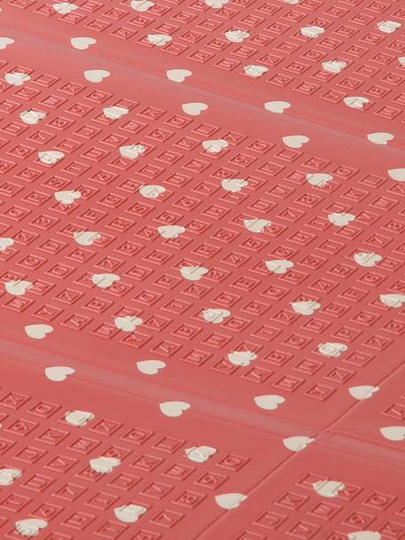 Waterdichte mat voor motoriek beige+ecru+groen+rozen - vertbaudet enfant 
