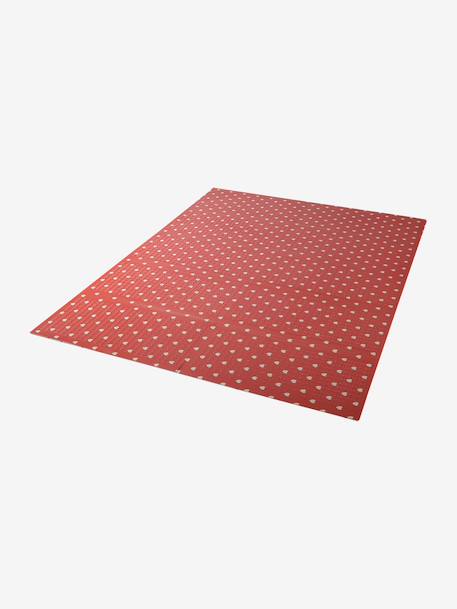 Waterdichte mat voor motoriek beige+ecru+groen+rozen - vertbaudet enfant 