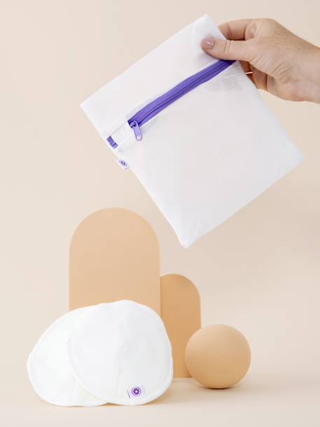 Wasbare borstvoeding pads x4 LANSINOH wit - vertbaudet enfant 