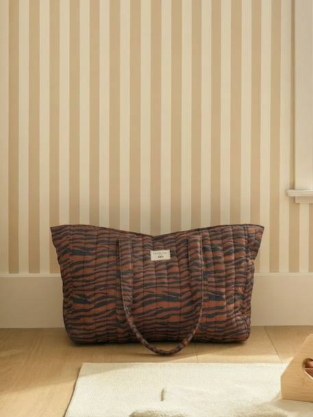 Totebag Wildlife in katoenen canvas mahonie - vertbaudet enfant 
