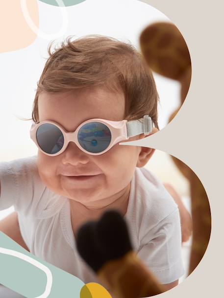 BEABA-zonnebril voor baby's van 0 tot 9 maanden oud blauw+roze+terracotta+zandbeige - vertbaudet enfant 