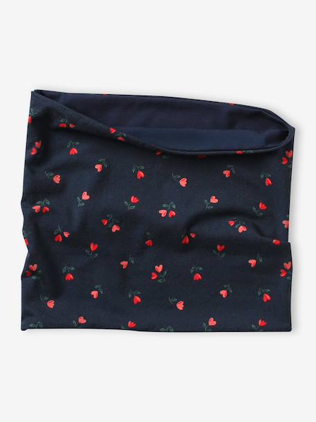 Meisjes snood met print marineblauw - vertbaudet enfant 