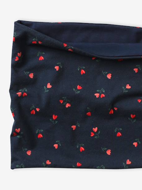Meisjes snood met print marineblauw - vertbaudet enfant 