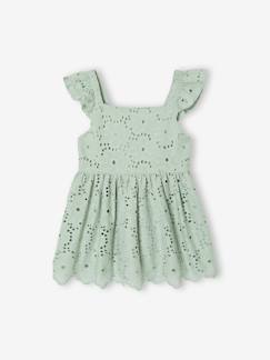 -Blouse voor meisjes met borduurwerk en ruches El