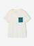 Set van 3 T-shirt met korte mouwen amandelgroen+karamel+marineblauw+pecannoot+petrolblauw+saliegroen - vertbaudet enfant 