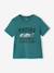 Set van 3 T-shirt met korte mouwen amandelgroen+karamel+marineblauw+pecannoot+petrolblauw+saliegroen - vertbaudet enfant 