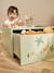 Activiteitentafel met opbergkoffer beige+rozen - vertbaudet enfant 