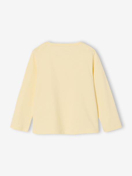 Set van 3 BASICS meisjesshirts met lange mouwen antraciet+ecru+grijsblauw+indigoblauw+koraal+rozen+zachtpaars - vertbaudet enfant 