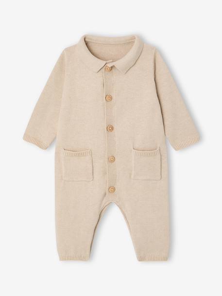 Combiset bandanaslabbetje jongen katoen gemêleerd beige - vertbaudet enfant 