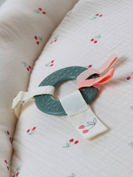 Meegroei speelmat met bogen en rand BABYLON beige+rood+sinaasappel+wit - vertbaudet enfant 
