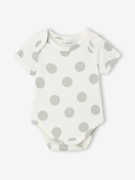 Set van 5 body's baby korte mouwen ecru - vertbaudet enfant 
