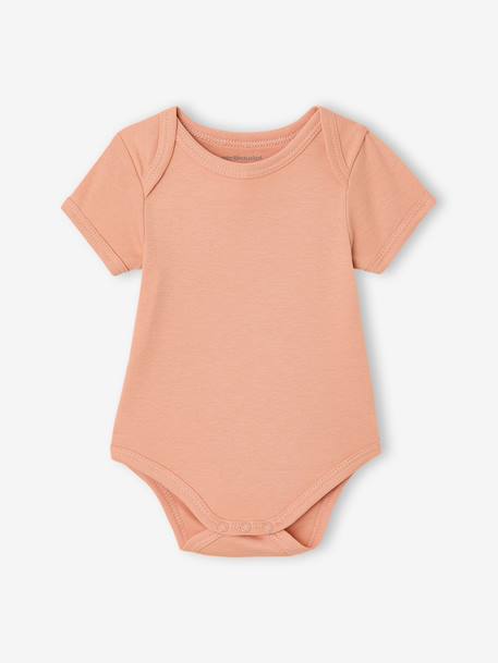 Set van 5 body's baby korte mouwen ecru - vertbaudet enfant 