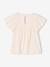 T-shirt blouse met korte mouwen f ecru - vertbaudet enfant 