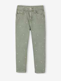 -Geborduurde mom fit voor meisjes
