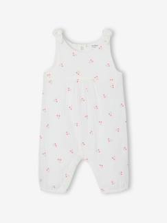Baby-Salopette, jumpsuit-Boxpakje baby van geborduurd katoengaas