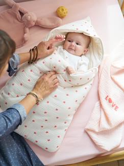Linnengoed en decoratie-Engelennest KLEINE DINO van hydrofiel doek