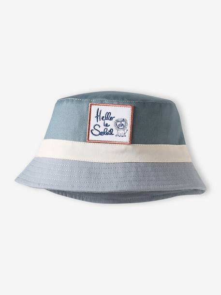 Colorblock muts babyjongens blauw+saliegroen - vertbaudet enfant 