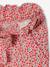 Driekwartmeisjesbroek voor meisjes met bloemenprint marineblauw+rood - vertbaudet enfant 
