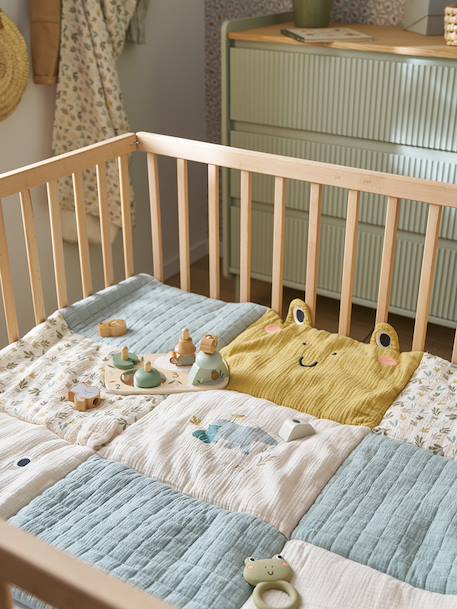 Vloertapijt / Parkbodem hydrofiel katoen patchwork BAYOU meerkleurig - vertbaudet enfant 