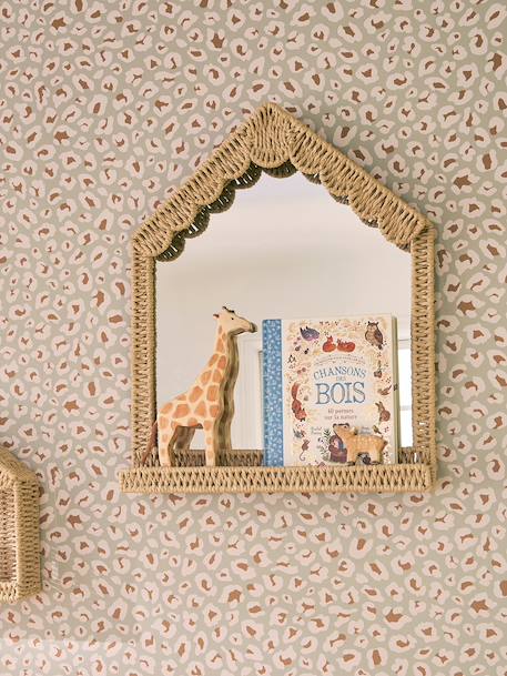 Spiegelhuis van papierkoord beige - vertbaudet enfant 