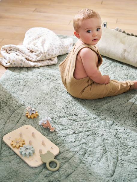 Rechthoekig tapijt SAUVAGE groen - vertbaudet enfant 