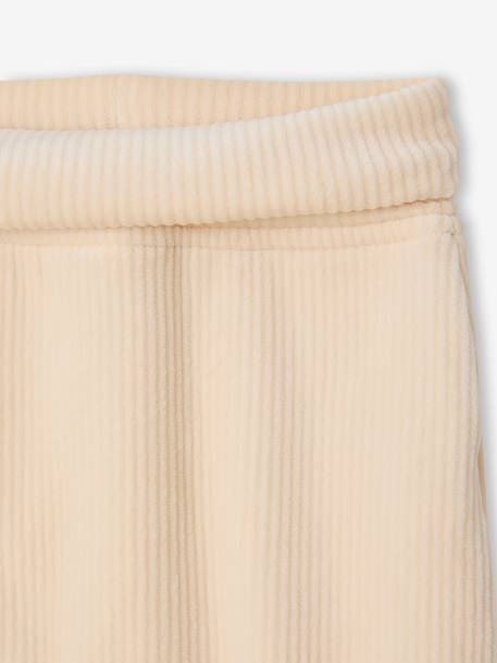 Babypakje vestje en broek fluweel / velours vanille - vertbaudet enfant 