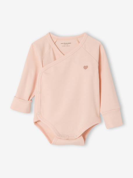 Set van 3 body's newborn met lange mouwen rozenhout - vertbaudet enfant 