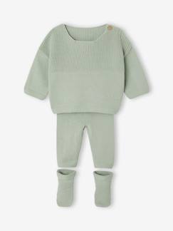 -Babyset voor babyjongens, 3-delig, gebreid