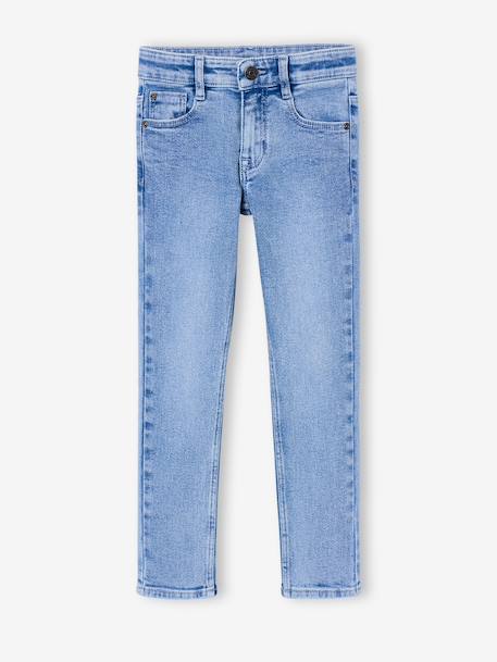 Skinny jeans met verstelbare taille voor jongens double stone+stone - vertbaudet enfant 