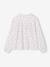 Personaliseerbare meisjesblouse van katoenen gaas ecru+lichtroze+wit, bedrukt - vertbaudet enfant 