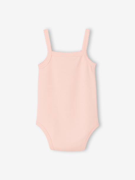 Set van 2 mouwloze body's WINNIE DE POEH lichtroze - vertbaudet enfant 