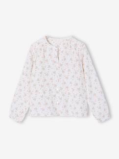 - Personaliseerbare meisjesblouse van katoenen gaas