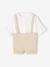 Feestelijke set met overhemd + korte broek voor baby beige+saliegroen - vertbaudet enfant 