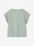 T-shirt meisjes sportkleding ecru+saliegroen - vertbaudet enfant 