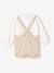 Feestelijke set met overhemd + korte broek voor baby beige+saliegroen - vertbaudet enfant 